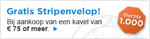 Gratis Stripenvelop! Bij aankoop van een kavel van € 75 of meer.